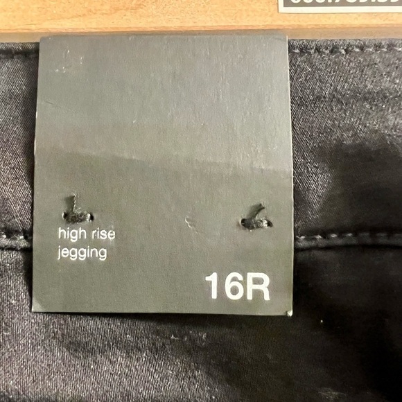 Rickis Jeggings 16 Black High Rise Straight Leg - Picture 5 of 9